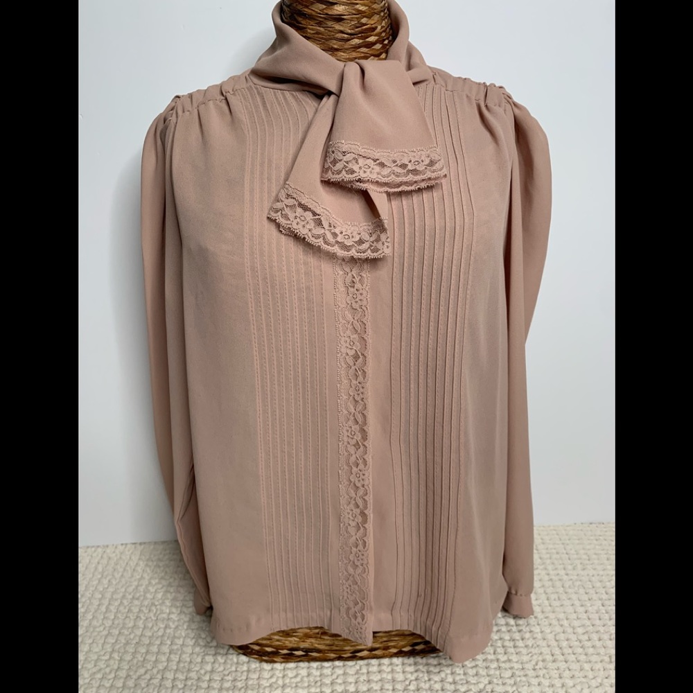 Vintage Taupe Blouse